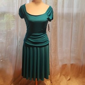 Turquoise blue after 5:00 party dress